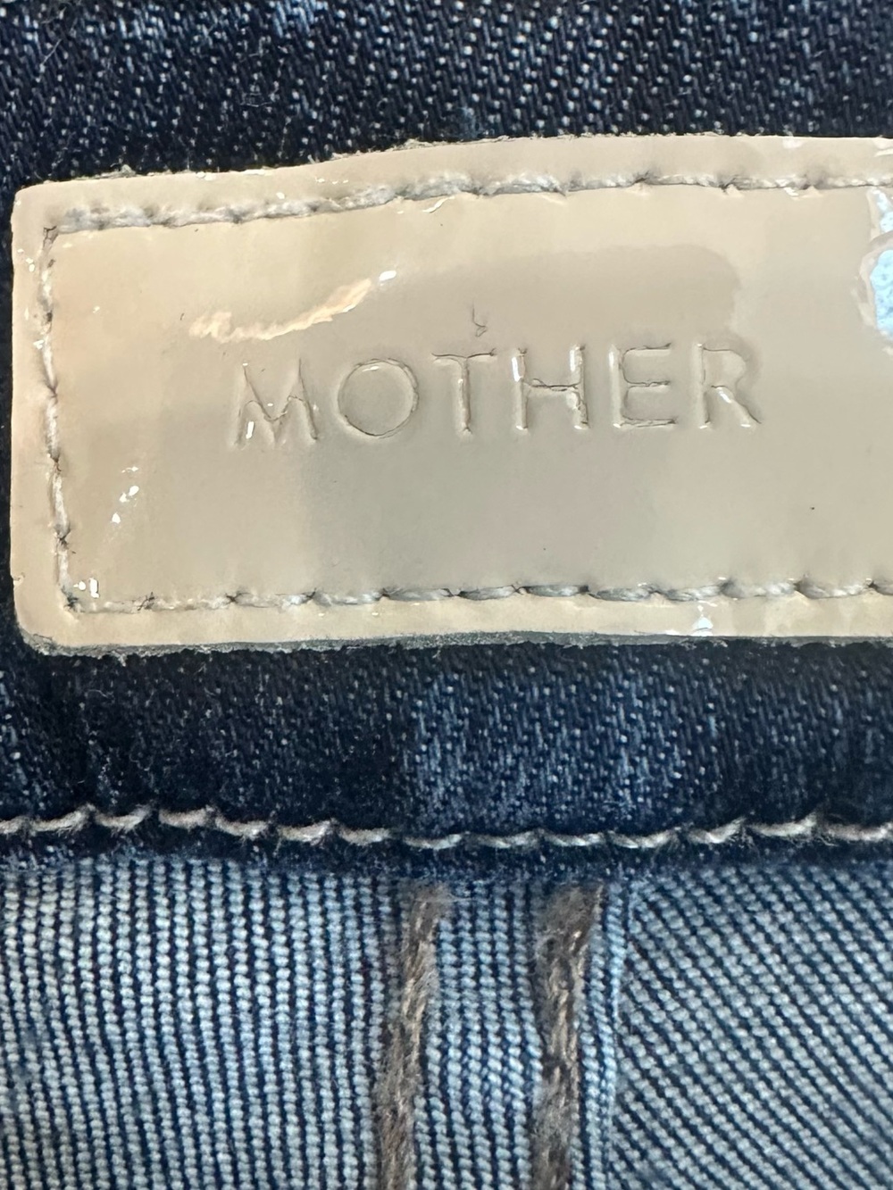 MOTHER “The Looker” Mid Waist Skinny “No Play” Dk Blue 27 Premium Like New Slim - Picture 5 of 8